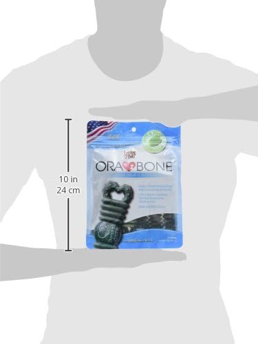 Loving Pets Ora-Bone™ Dental Chews for Dogs – USA Made Dog Dental Sticks with Parsley & Mint – Patented Shape to Reduce Plaque, Tartar, Massage Gums & Freshen Breath (Large 15 oz.)