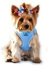 Doggie Design No Choke Dog Harness - Simple Step-in and Go Dog Vest for Small, Medium, and Large Breeds - Breathable Mesh Polyester Pet Harness - Light Blue - S