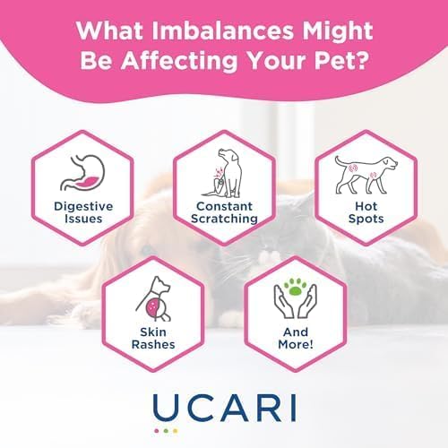 UCARI Pet Sensitivity Test | Screens for 750+ Intolerances | Food & Nutritional Analysis | Painless Home Test Hair Sample Method | Results in 48 Hours | Cats & Dogs