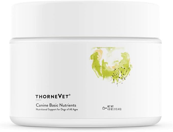 ThorneVet Canine Basic Nutrients Powder – Multivitamin Support for Dogs, 90 Scoops