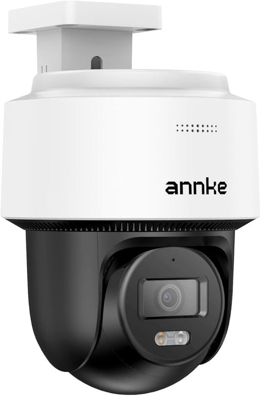 ANNKE CPT500 3K PT PoE Camera, 2-Way-Audio, 345° Pan 80°Tilt IP Security Camera Outdoor, Auto-Tracking Lite, AI Human Detection for Surveillance, Smart Dual Light, 512GB SD Card Slot (Not PTZ)