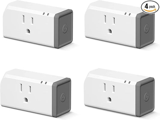 SONOFF S31 Lite 15A WiFi Smart Plug ETL Certified, Smart Socket Outlet Timer Switch, Compatible with Alexa & Google Home, IFTTT Supporting, No Hub Required,2.4 Ghz WiFi Only 4-Pack