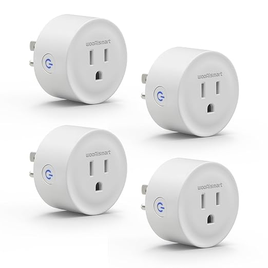 Smart Plug, WiFi Plugs Work with Alexa & Google Assistant, Smart Outlet with Timer & Group Controller, WiFi Outlet for Home, No Hub Required, ETL & FCC Certified, 2.4GHz WiFi, 16A, 4 Pack