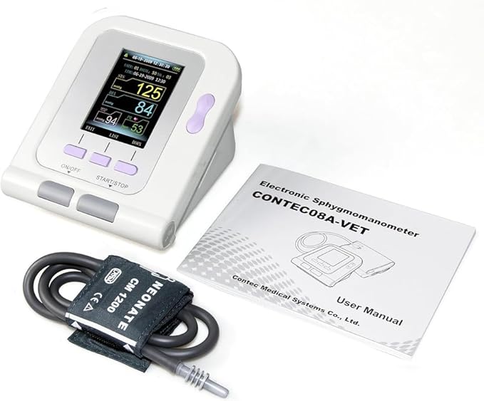 CONTEC08A-VET Digital Veterinary Blood Pressure Monitor Dog/Cat/Pets Small Cuff Size 2.3”-4.3”