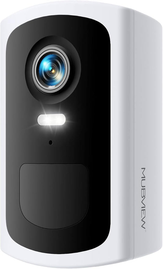 Security Cameras Outdoor Wireless, 2K Smart Battery Camera 2.4Ghz WiFi, Cameras for Home Security with Spotlight&Siren Alarm, 2-Way Audio, Color Night Vision, Motion Detection, SD/Cloud Storage