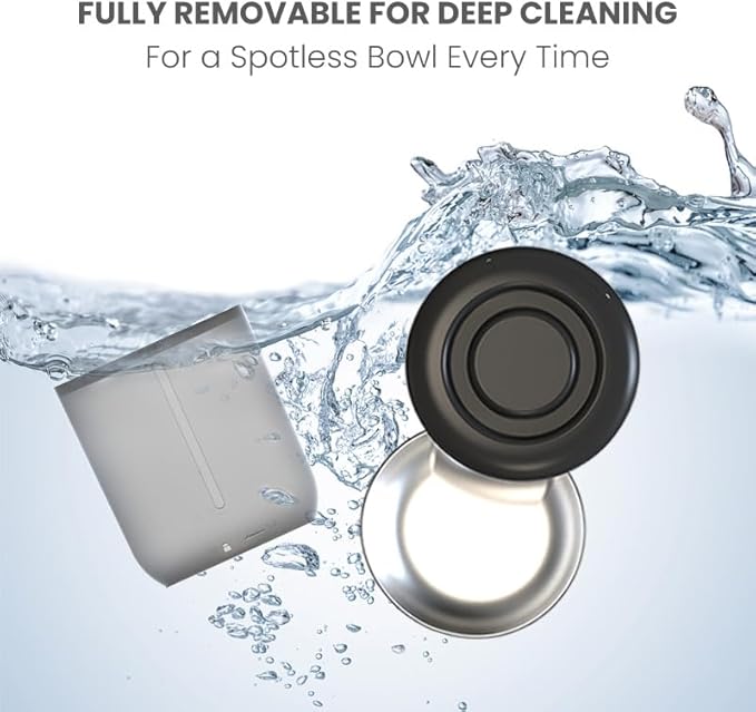 Automatic Cat Feeder with 2K HD Camera, 2.4/5G WiFi 6L Pet Feeder Automatic for Cats & Dogs, Dog Automatic Feeder APP Control, Programmable Cat Food Dispenser with Night Vision,Two-Way Audio (Black)