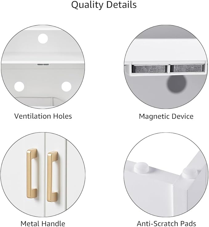 beeNbkks Cat Litter Box Furniture, Cat Washroom House Hidden Litter Box Enclosure, Wooden Nightstand End Table, Indoor Pet Furniture Cabinet Pet Crate