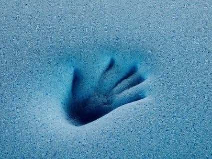 Dogbed4less Medium Large Orthopedic Heavy Duty Gel Infused Memory Foam Pet Bed, Waterproof Liner, Denim in Blue