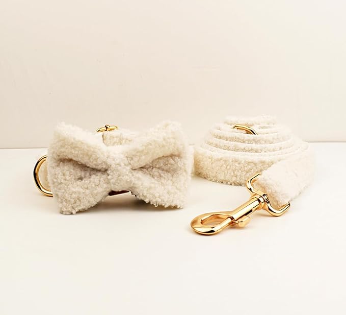 Custom Dog Collar with Metal Buckle - Pet Collars Personalized with Name and Phone Number (Teddy Bear Style)