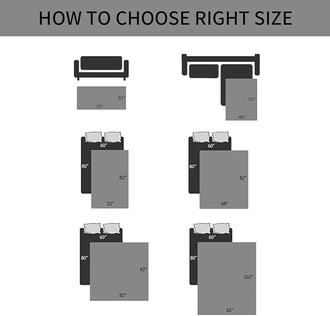 Waterproof and Anti-Slip Dog Bed Cover and Pet Blanket Sofa Pet Bed Mat ,car Incontinence Mattress Protectors Furniture Couch Cover for Most Cats Dogs, Pets(82x82- Dark Grey)