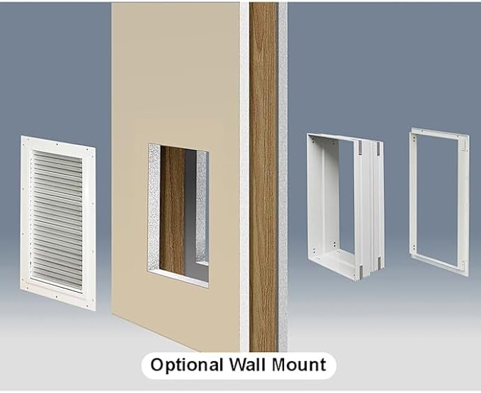 Armor Flex Air Tight Pet Door for Door or Wall (Door Installation, Large)