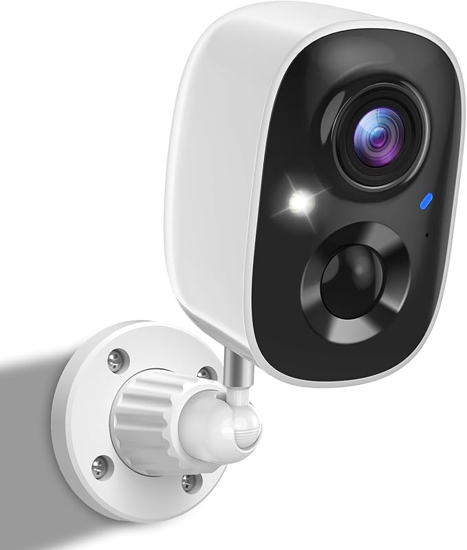 Security Cameras Wireless Outdoor, Outside Cameras for Home Security with AI Motion Detection, Recharge Battery Powered, 2K Color Night Vision, IP66 Weatherproof, 2-Way Talk, SD/Cloud Storage