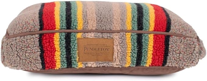 Pendleton Vintage Camp Napper Dog Bed Heather Green, S