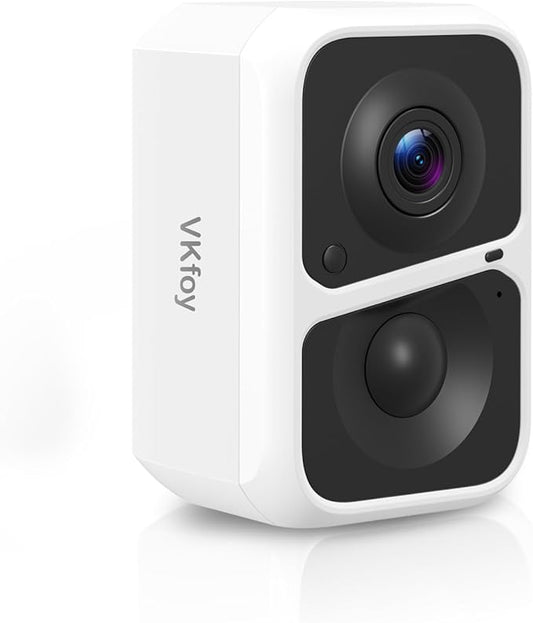 Vicohome 2K Wireless Battery-Powered WiFi Security Camera, Outdoor/Indoor with AI Motion Detection, Full Color Night Vision, 2-Way Audio, Spotlight & Siren, IP65 Weatherproof, SD/Cloud Storage
