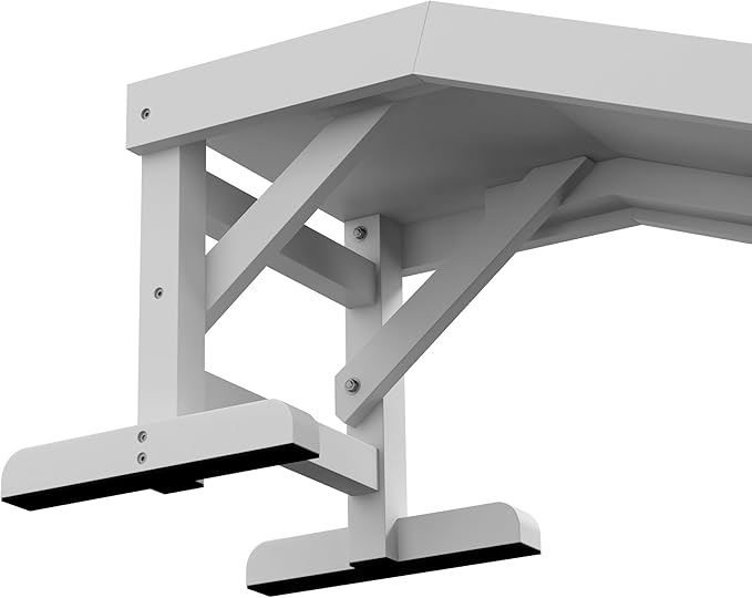 PawHut Dog Ramp for Bed, Pet Ramp for Dogs with Non-Slip Carpet and Top Platform, 49" x 16" x 14", White