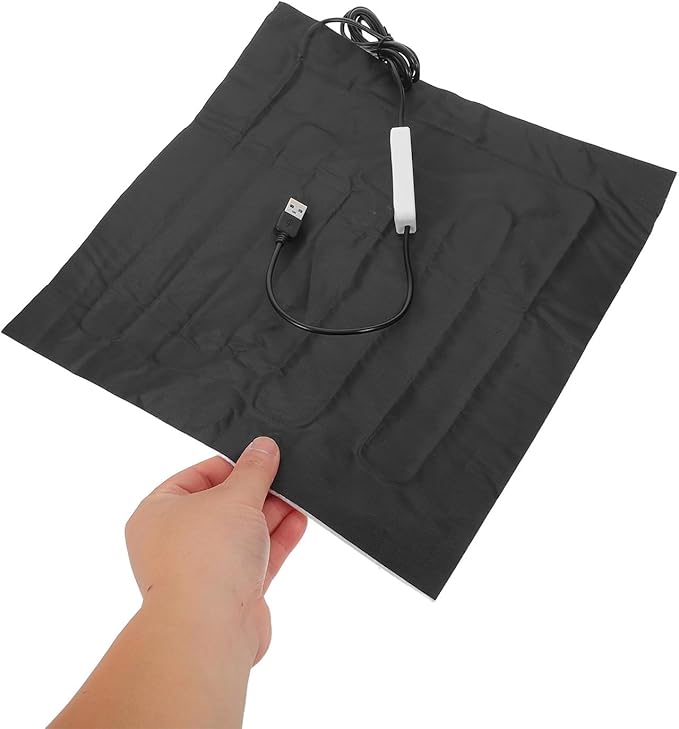 DOITOOL Electric Heating Pad for Pets USB Powered Cat Heated Cushion with Timer Function Dog Warmer Pad for Indoor Beds Adjustable Temperature Pet Heating Mat