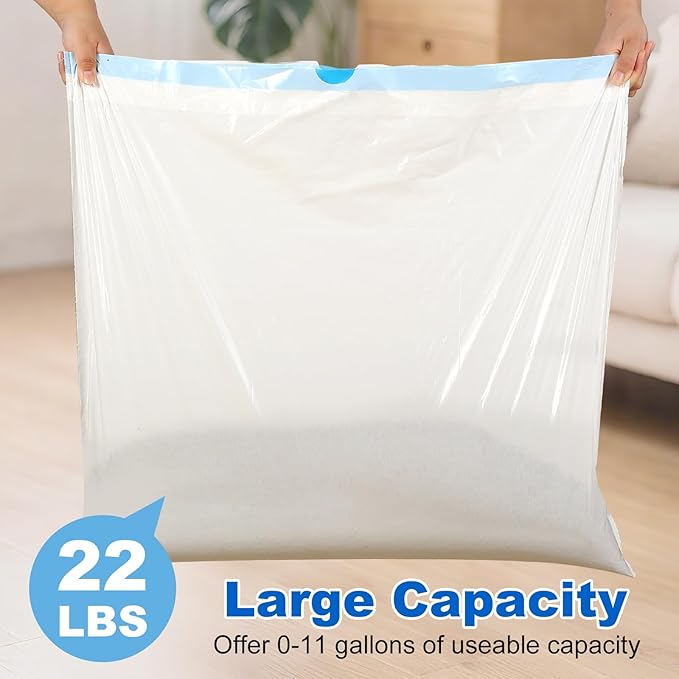 100 Count Litter Box Liners for Litter Robot 4 and 3 Waste Bags, Leak Proof Replacement Jumbo Cat Litter Box Liners, 26" x 24" Extra Thick Cat Litter Bags, Durable Waterproof Litter Bags