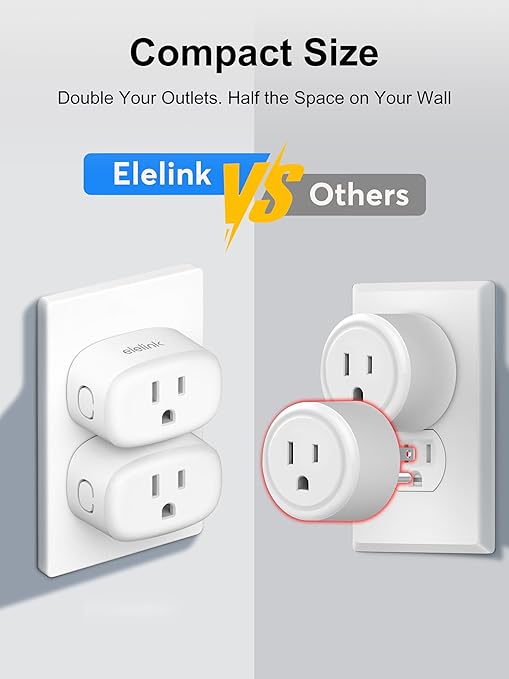 Smart Plug, Smart Plugs That Work with Alexa & Google Home, Smart Outlet with Retome Control, Timer & Schedule, WiFi Outlet for Home, No Hub Required, 2.4GHz Wi-Fi Only, 4 Pack