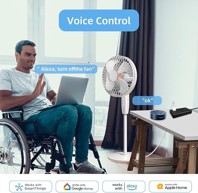 UseeLink Smart Power Strip, 4 Outlets and 4 USB Ports 2A2C, 5 ft. Cord, Surge Protector with Voice Control, APP WiFi Control, Compatible with Alexa & Google Home, No Hub Required, Black