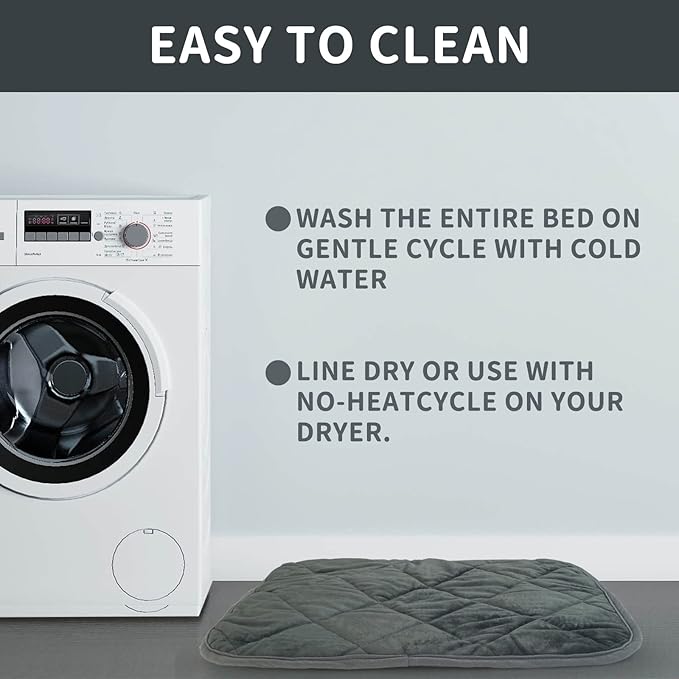 Self-Warming Cat Bed Indoor/Outdoor Super Soft Self Heating Pet Mat Washable Thermal Pad for Cat & Dog 29x19.6 inch