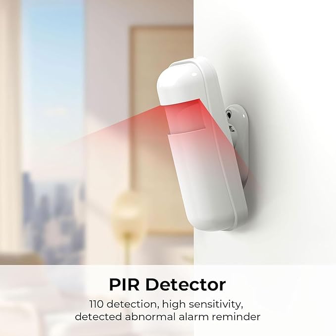 LWOHSI Home Alarm System with 2MP HD Security Camera,Wireless Home Alarm Kits with Door/Window Sensors,4G SMS/Tuya APP Alerts,Work with Alexa,Easy DIY Customized Installation for Home,Villa,Apartment