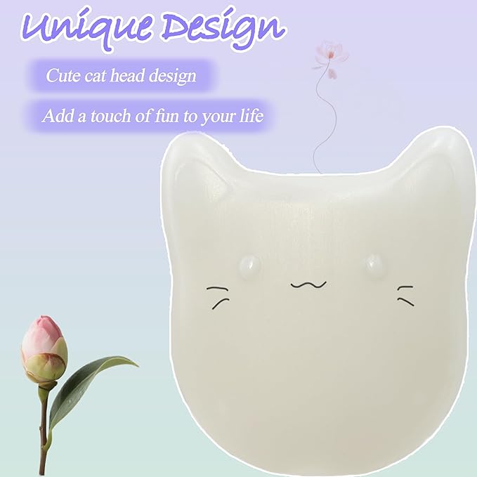 NewKe Pet Odor Deodorizer for Cumrige Self Cleaning Litter Box, Odor Eliminator Compatible with Fumoi Automatic Cat Litter Box, Camellia Flower Scent, Cute Cat Shaped Design, Fragrance Refills, 2 Pack