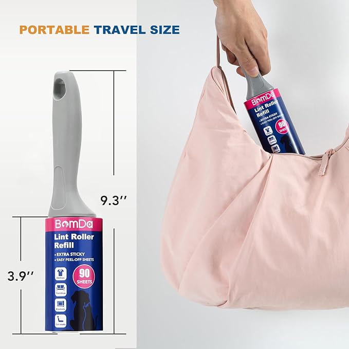 Extra Sticky Lint Roller for Pet Hair, Lint Rollers 1000 Sheets, Pet Hair Lint Remover, Portable Lint Roller for Clothes, Furniture, Dog & Cat Hair (1000 Sheets)