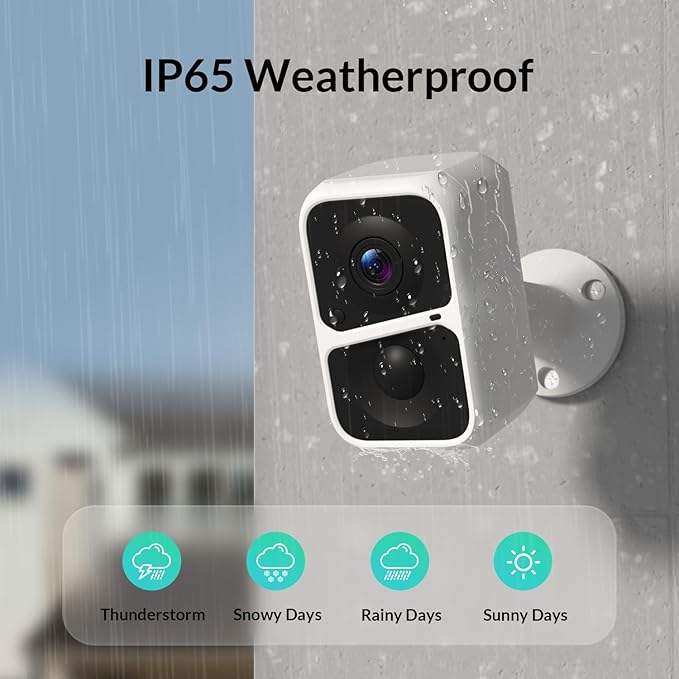 Vicohome 2K Wireless Battery-Powered WiFi Security Camera, Outdoor/Indoor with AI Motion Detection, Full Color Night Vision, 2-Way Audio, Spotlight & Siren, IP65 Weatherproof, SD/Cloud Storage