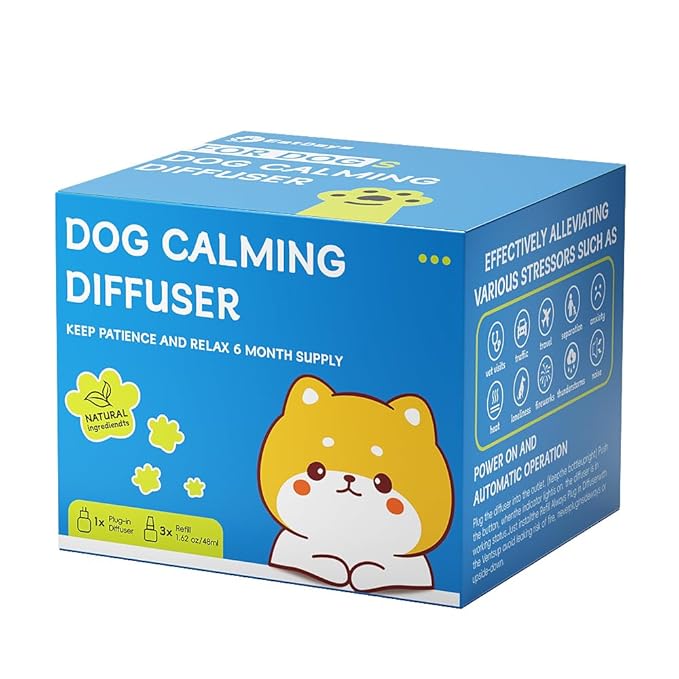 PRO! Dog Calming Diffuser to Stop Peeing in House - Calming Diffusers for Dogs with Pheromones for Anxiety Relief, Pet Calming Aid Device for Dogs Stop Barking and Marking