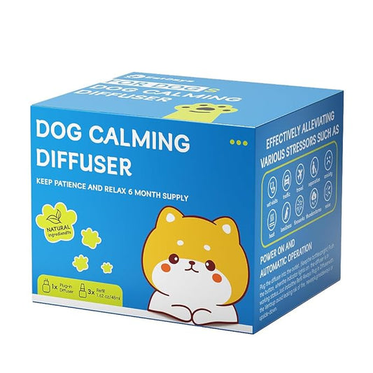 PRO! Dog Calming Diffuser to Stop Peeing in House - Calming Diffusers for Dogs with Pheromones for Anxiety Relief, Pet Calming Aid Device for Dogs Stop Barking and Marking
