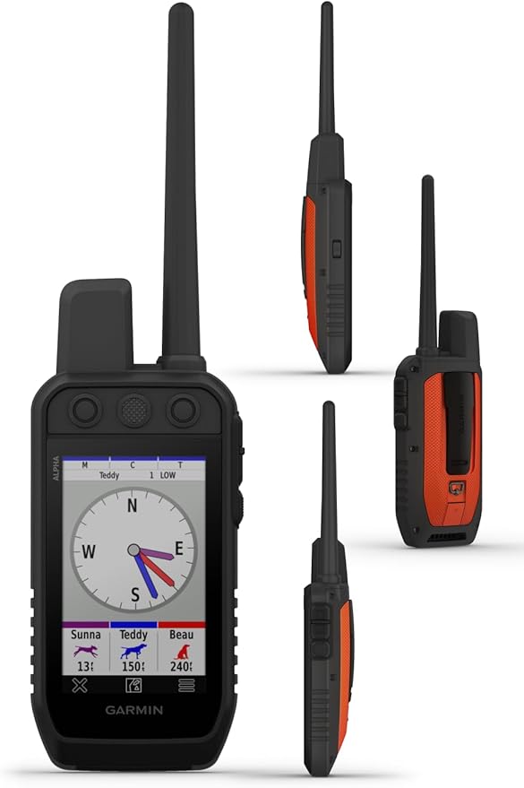 Wearable4U - Garmin Alpha 300 Handheld, Advanced Dog Tracking and Training Handheld and Alpha TT 25 Collar with Leash and Whistle Bundle