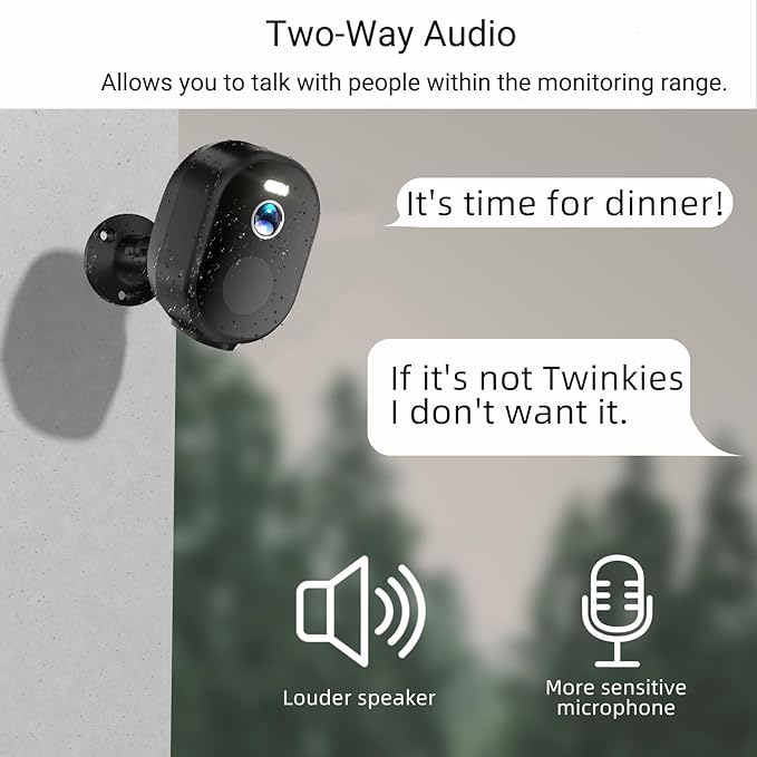 Rraycom 2Pack 5G&2.4G Security Cameras Wireless Outdoor - 2K Tuya Smart Camera for Home Security with AI Motion Detection, Spotlight, Color Night Vision,2-Way Audio, Waterproof, SD/Cloud,Works w/Alexa