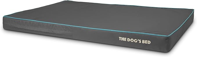 The Dog’s Bed Orthopedic Memory Foam Dog Bed, XXL Grey/Blue, Pain Relief for Arthritis, Hip & Elbow Dysplasia Post Surgery, Lameness, Supportive Calming, Waterproof Washable Cover, Veterinary Approved