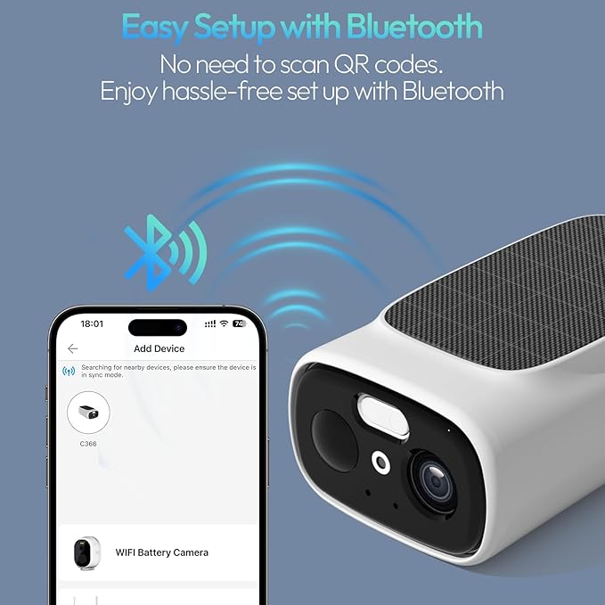 4pcs 2.4G/5G WiFi Cameras for Home Security with Embedded Solar Panel,2.5K Solar Security Cameras Wireless Outdoor with Color Night Vision,2-Way Talk,Siren,IP66, Cloud/SD, AI Detection,W/Alexa