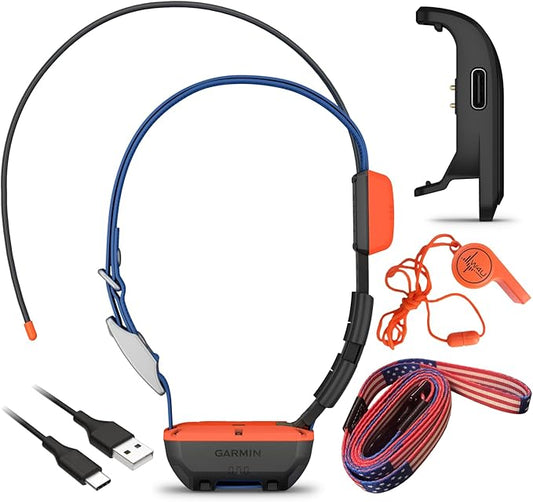 Wearable4U Garmin Alpha T 20 GPS Dog Tracking Collar with Leash and Whistle Bundle