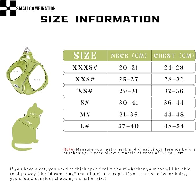 Adjustable Dog Harness with Leash, Reflective Mesh, No-Pull Design,Matching Lead Rope (Lemon Yellow, XXXS)