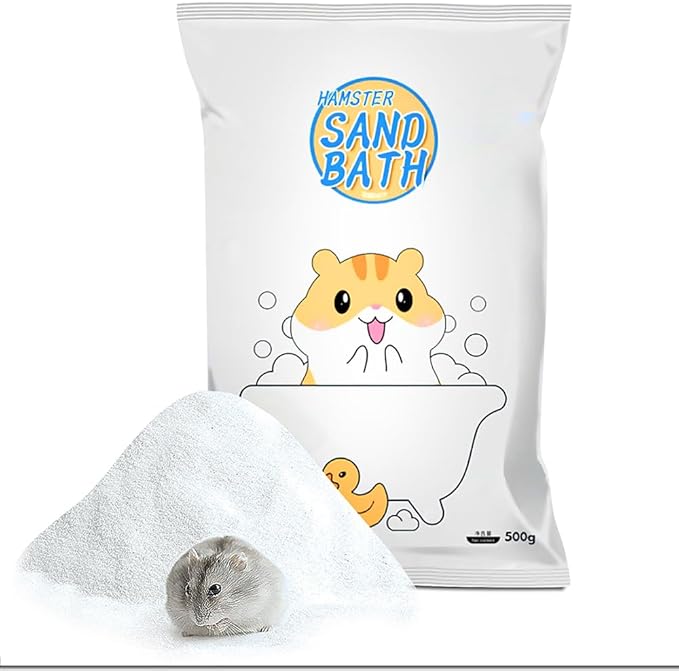 Hamster Bath Sand,Sand Hamsters Bedding,SilicaSand,Dust Free Sand for Hamster Mice or Small Animals (1.1, lb)