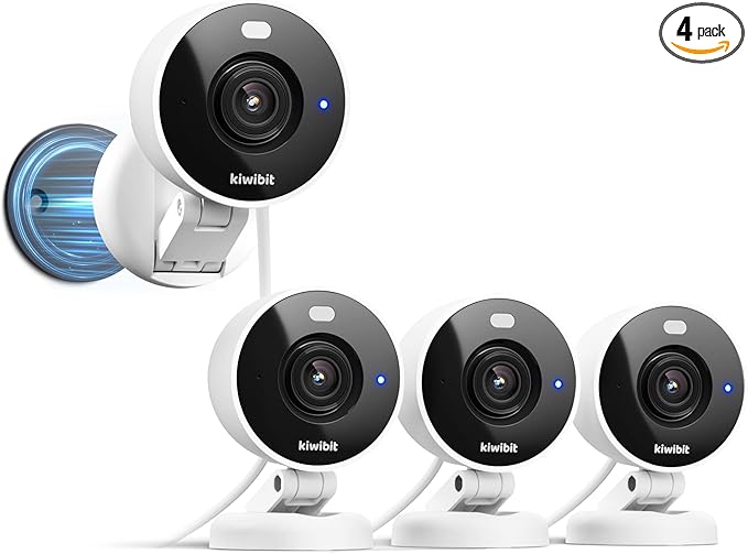 2K Security Camera Indoor/Outdoor, Pet Camera, Baby Monitor, Magnetic Mount, AI Detection, Color Night Vision, SD & Cloud Storage, Works with Alexa, 10FT Extra-Long Cable