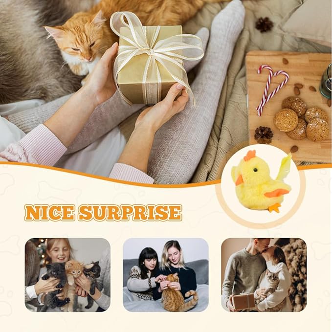 Interactive Chirping Bird Cat Toy,2025 New Flying Bird Cat Toy Flapping Bird Toy,Simulation Chirping Bird Toys Interactive Cat Toys for Bored Indoor Adult Cats (A-Black)