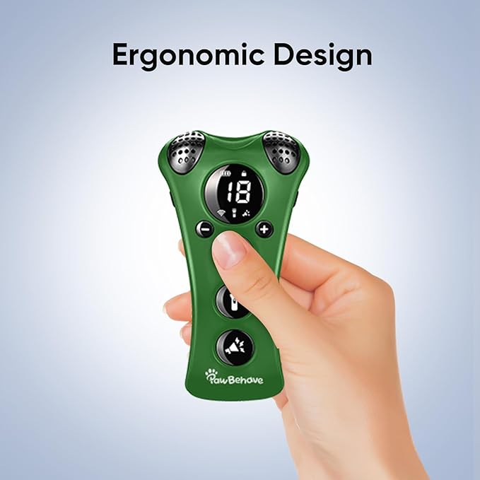 Ultrasonic Dog Bark Deterrent Device β10-Level Adjustable Anti Barking Trainer with Flashlight, Strobe, E-Clicker(18 Whistle Sounds)βNo Shock, Collar-Free Dog Behavior Correction Devices