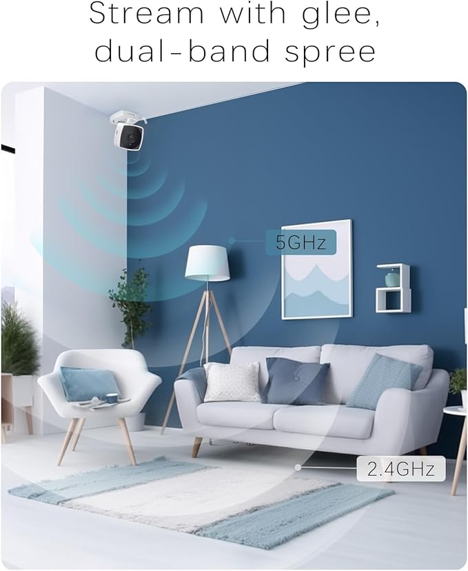 blurams 2.4G/5G Cameras for Home Security, 2K Pet Camera Indoor with Phone App, Foldable Security Camera w/Motion Detection, 2-Way Talk, IR Night Vision