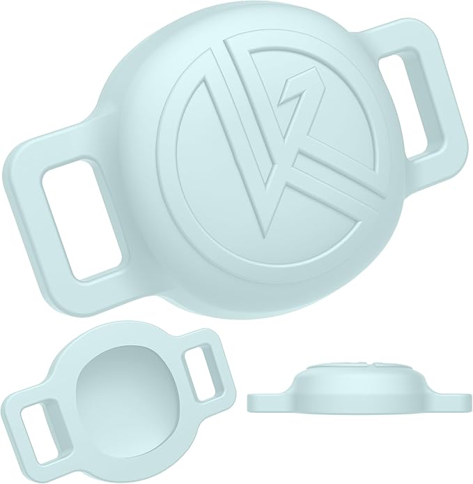 Tile Sticker Cat Collar Holder (2024): The Smallest, Lightest, and Most Comfortable Tracking Case for Cats - Track Your Pet with iPhone Samsung Android Device - Life360 for Boy Girl Kittens (Blue)