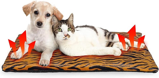 Self-Warming Cat Bed Indoor/Outdoor Super Soft Self Heating Pet Mat Washable Thermal Pad for Cat & Dog