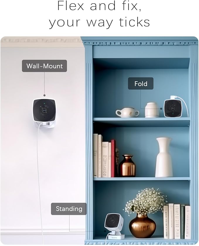 blurams 5GHz Cameras for Home Security, 2K Security Camera Indoor, Pet Camera with Phone App, Indoor Camera w/AI Motion Detection, 2-Way Audio, Compatible with Alexa&Google Home, WiFi 6