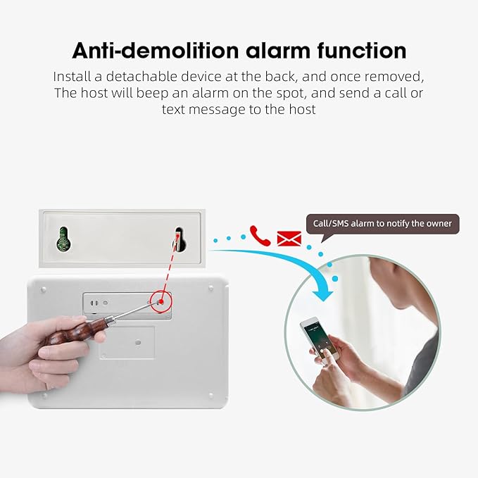 LWOHSI Home Alarm System with 2MP HD Security Camera,Wireless Home Alarm Kits with Door/Window Sensors,4G SMS/Tuya APP Alerts,Work with Alexa,Easy DIY Customized Installation for Home,Villa,Apartment