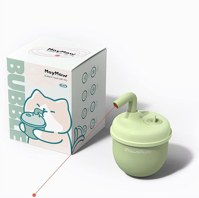 CALEMBOU Cat Laser Toy,Pet Automatic Laser Cat Toys for Indoor Cats Kitten Tumbler Interaction Toys, USB Charging, 360 Degree Irregular Rotation Three Adjustable Modes