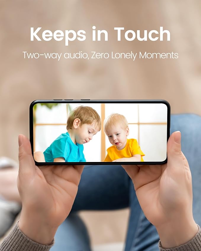 VIMTAG Indoor Pet Camera 2.5K Pan/Tilt WiFi Dog Cat Cam Puppy Doggy Cameras w/Motion Detection 2-Way Audio Night Vision Phone App Cloud & SD Card Storage, Compatible with Alexa, Black