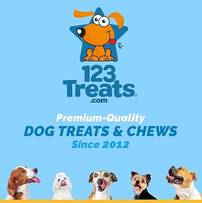 123 Treats Goat Horns for Dogs โ (Medium, 3 Count) Long Lasting Dog Treats for Aggressive Chewers, 100% Natural, Rich in Protein & Low in Fat, Supports Dental Health