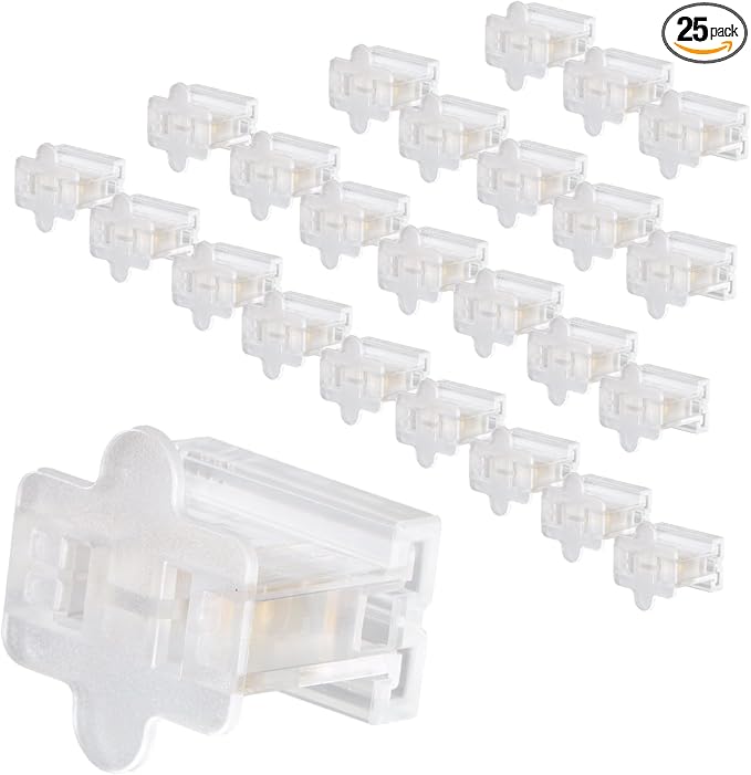SPT-2 Female Zip Christmas Plugs - Electric Plug - 25pack Transparency