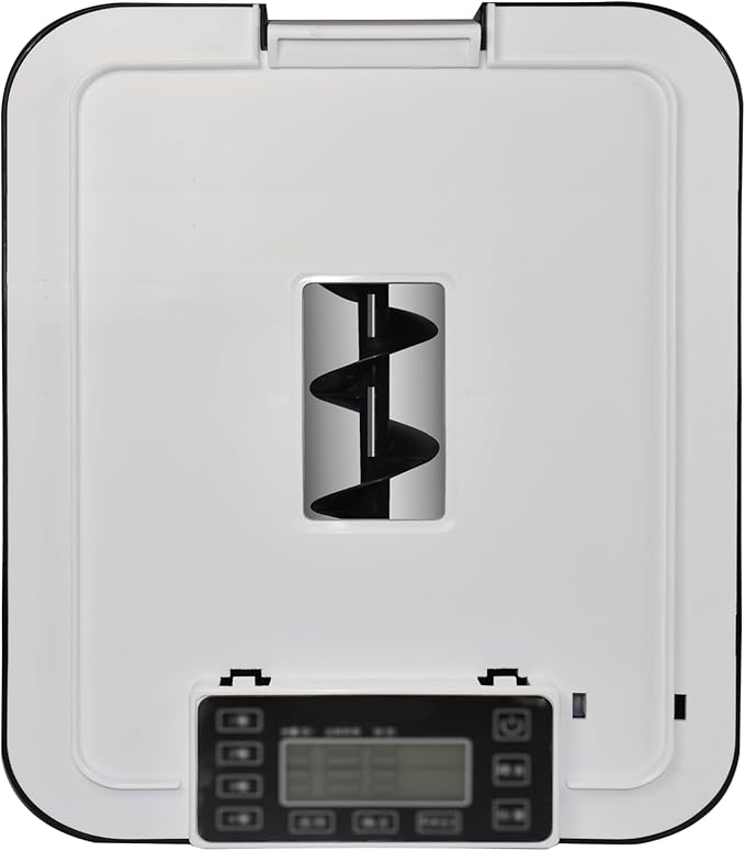 14L Automatic Dog Feeder Large Breed, Programmable Auto Pet Food Dispenser, Timed Dog Feeder Extra Large, Portion Control, 1200mAh Battery and Plug-in Power (White)